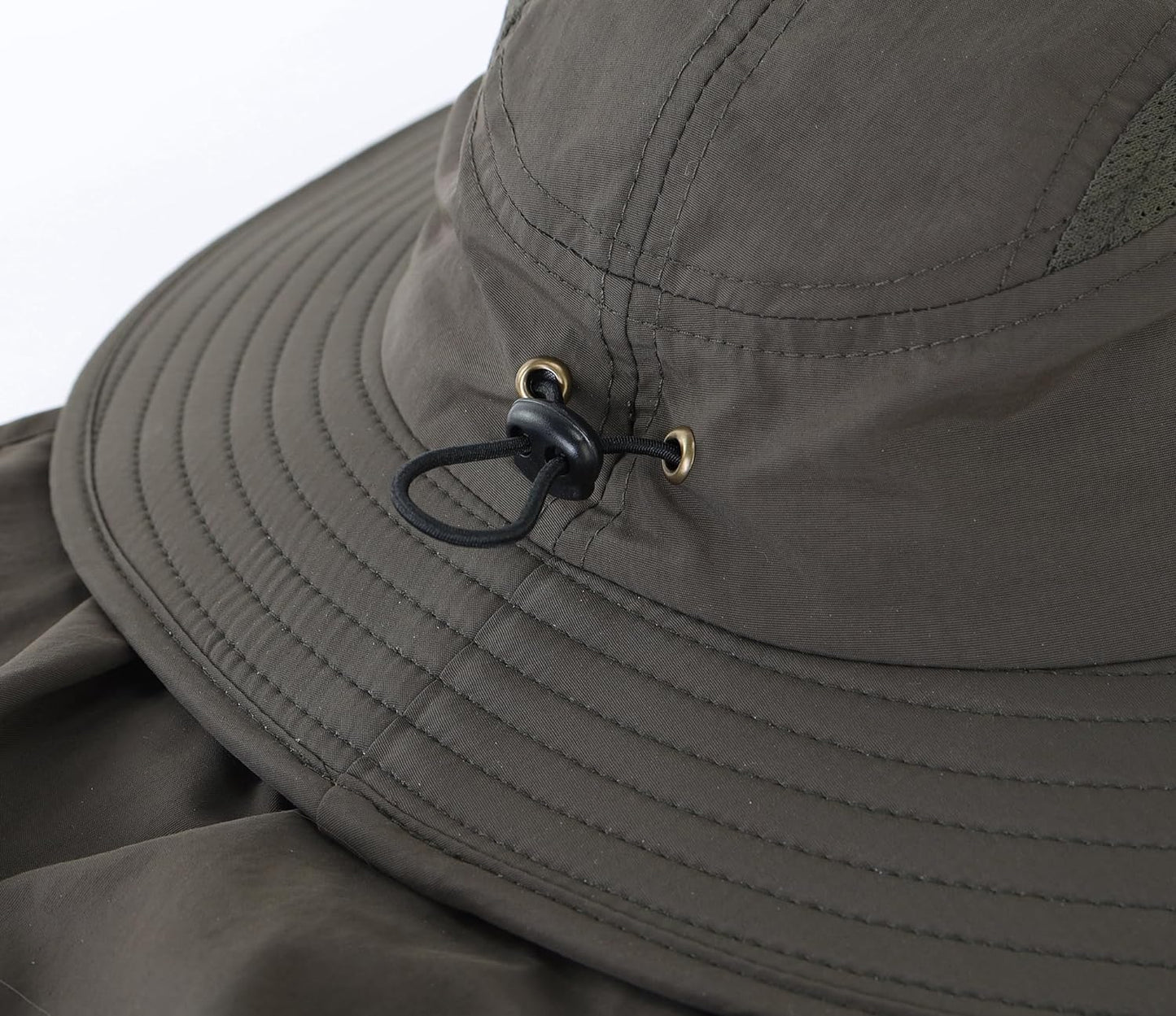 Home Prefer UPF 50+ Mens Wide Brim Fishing Hat with Neck Flap Sun Hat for Men Women Sun Protection Cap