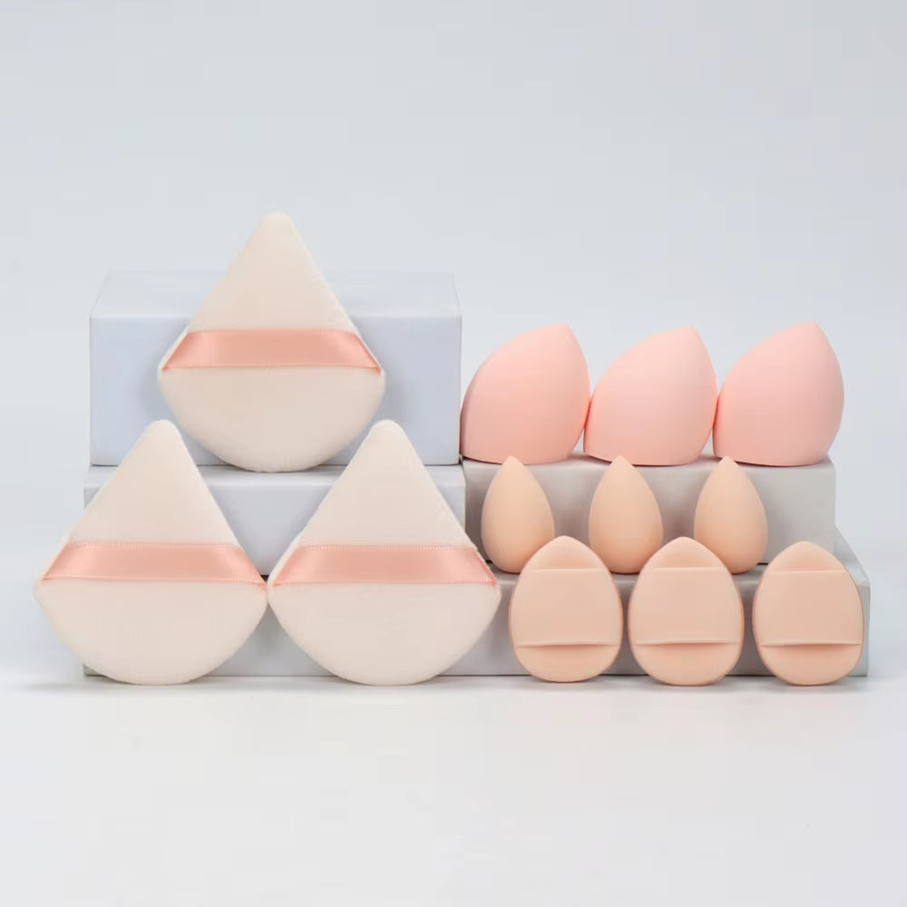 12Pcs Makeup Sponge Blender Beauty Egg Soft Cosmetic Puff Foundation Sponges Powder Puff Women Make up Accessories Beauty Tools