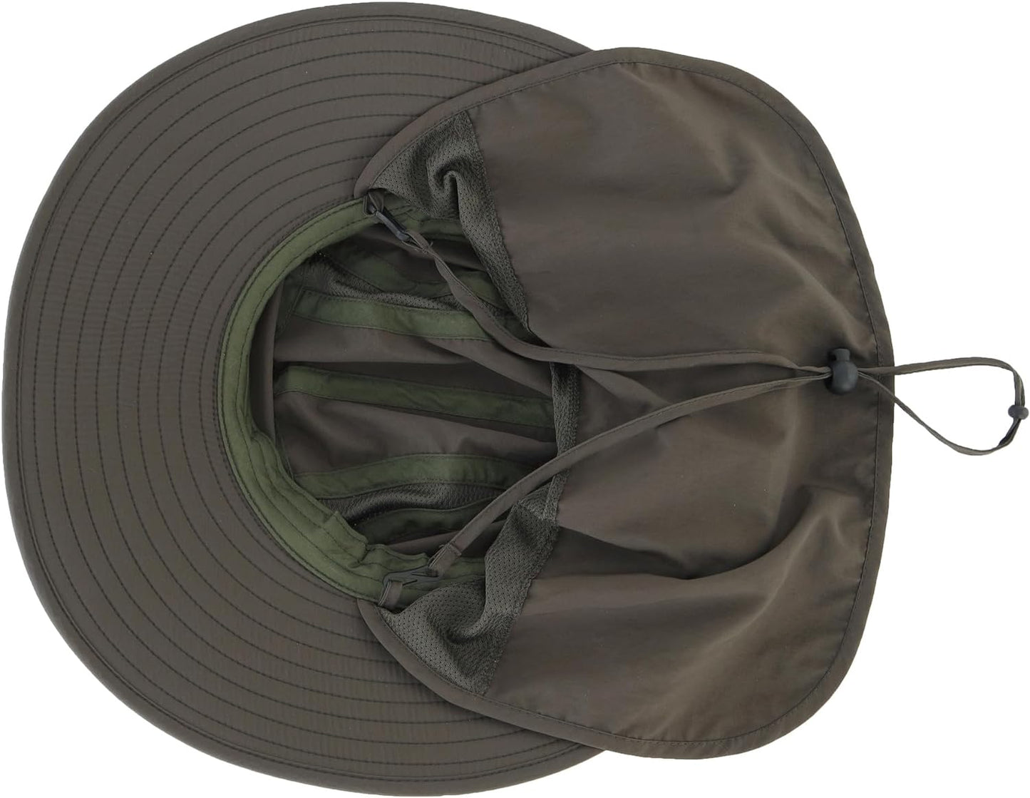 Home Prefer UPF 50+ Mens Wide Brim Fishing Hat with Neck Flap Sun Hat for Men Women Sun Protection Cap