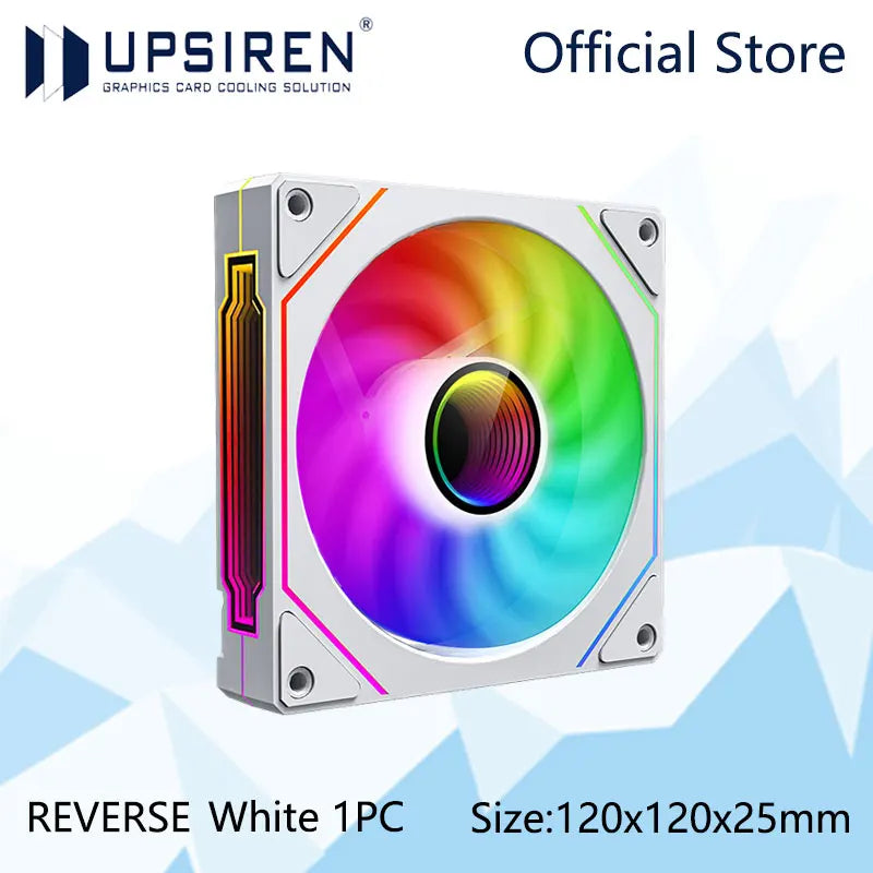 UF-1 PRISM 4 PRO Computer Chassis Fan 12Cm ARGB 4 Pin PWM Quiet Cooling Fan 12V Large Air Volume 45.2CFM/600-1500RPM