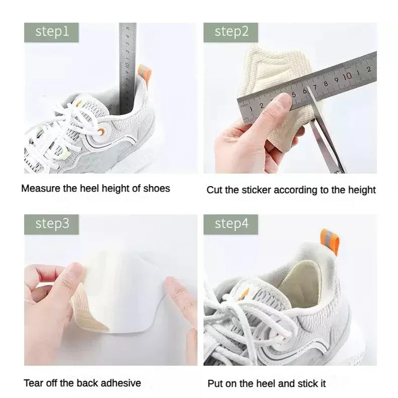 10Pcs Heel Insoles for Shoes Patch Heel Pads for Sport Shoes Adjustable Size Feet Pad Insole Shoe Heel Protector Back Sticker