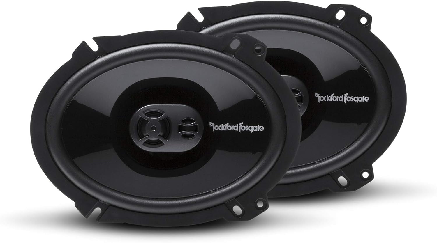 Rockford Fosgate P1683 Punch 6"X8" 3-Way Coaxial Full Range Speakers - Black (Pair)