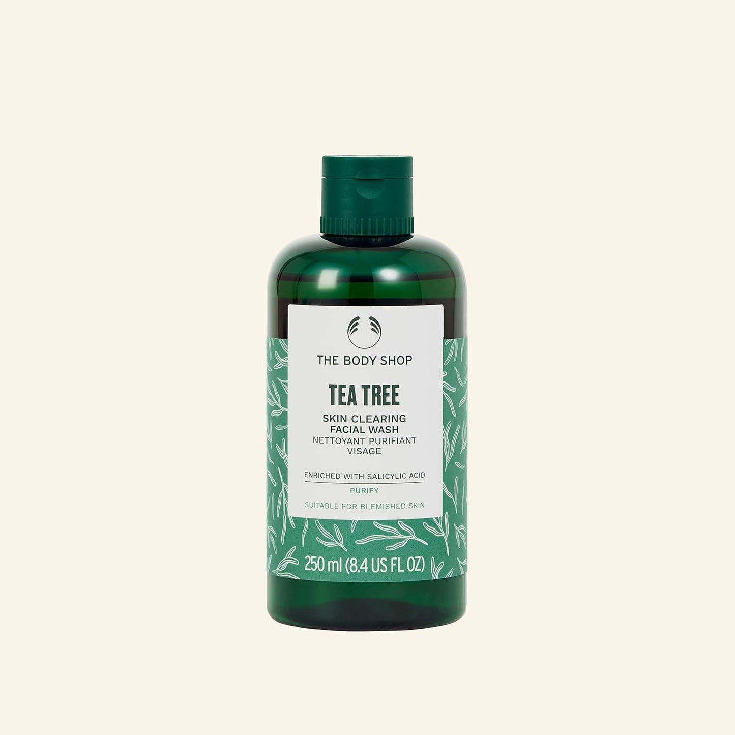 The Body Shop Tea Tree Skin Clearing Facial Wash – Purifying Vegan Face Wash for Oily, Blemished Skin – 8.4 Oz