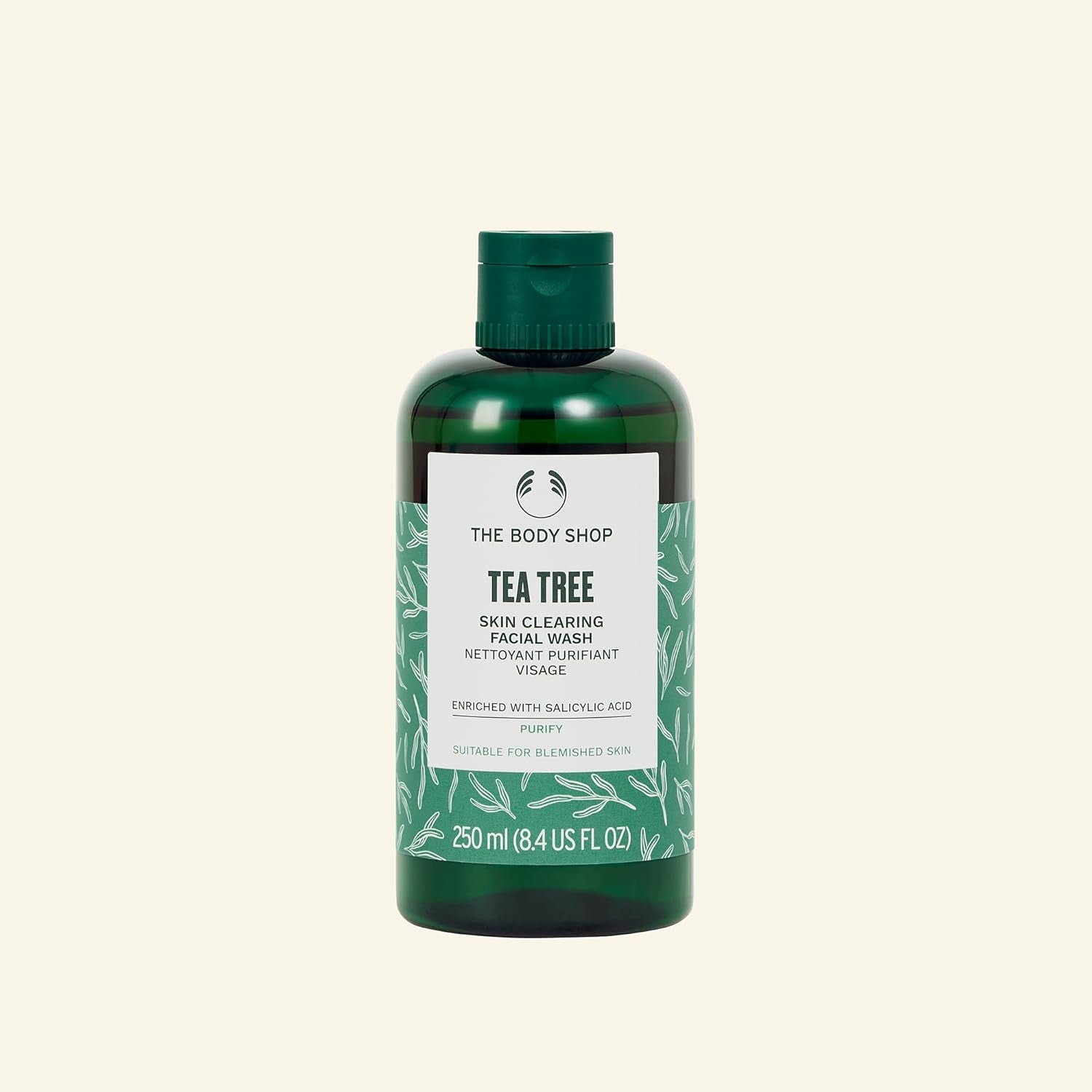 The Body Shop Tea Tree Skin Clearing Facial Wash – Purifying Vegan Face Wash for Oily, Blemished Skin – 8.4 Oz