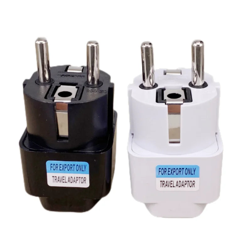 1Pcs Universal EU Plug Adapter International AU UK US to EU Euro KR Travel Adapter Electrical Plug Converter Power Socket
