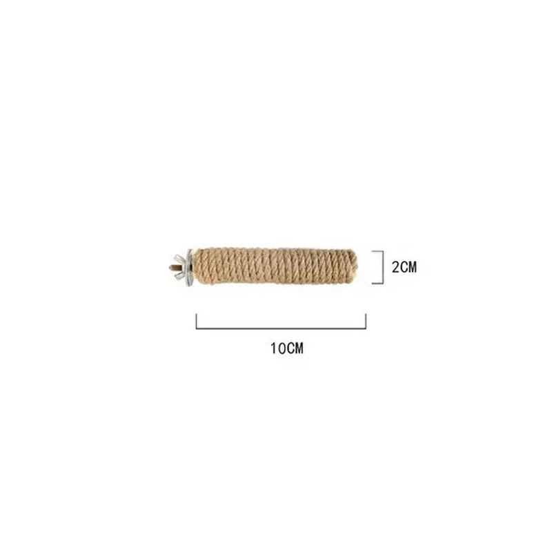 Parrot Pet Standing Stick Wood Hanging Stand Rack Toy Sticksstand Branch Perches for Bird Cage Bar Paw Grinding Clean Toys