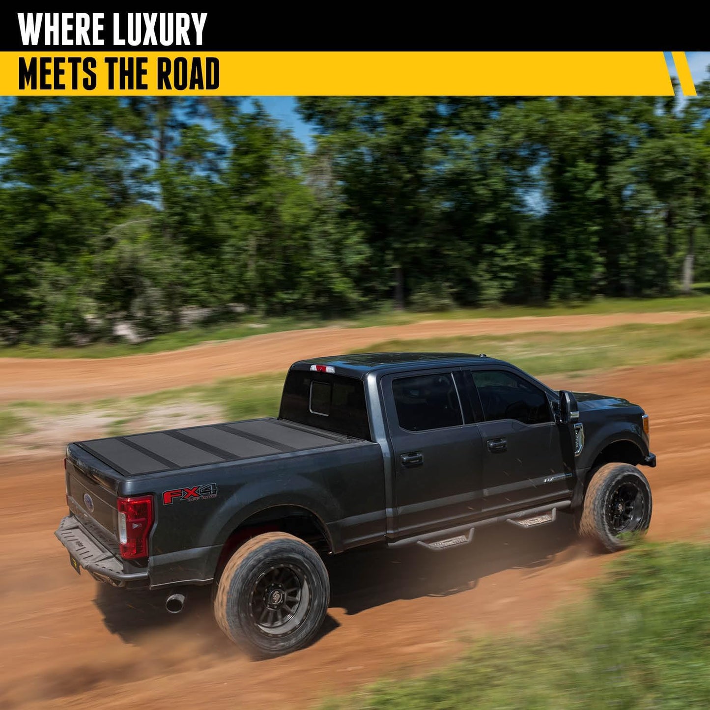 Realtruck BAK Bakflip MX4 Hard Folding Truck Bed Tonneau Cover | 448339 | Fits 2021-2025 Ford F-150 (Incl. Raptor/Lightning) 5' 7" Bed (67.1")