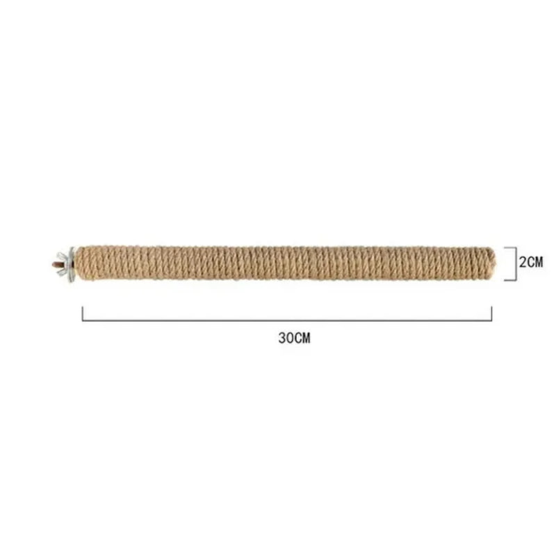 Parrot Pet Standing Stick Wood Hanging Stand Rack Toy Sticksstand Branch Perches for Bird Cage Bar Paw Grinding Clean Toys