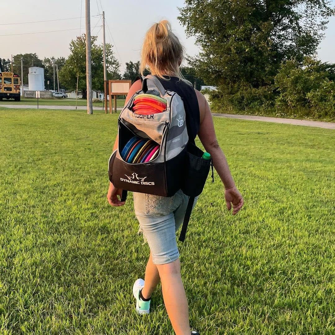 Dynamic Discs Trooper Disc Golf Bag | Large Frisbee Bags with 18+ Discs Capacity | Lightweight & Durable Backpack | Great Gifts or Disc Golf Accessories for Men | Ideal for Beginners & Pro Players