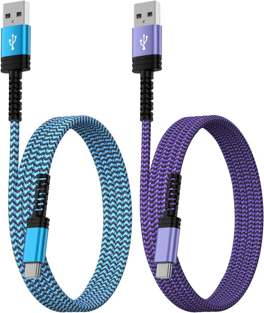 3Ft/2Pack Fast Charging CarPlay Cable for iPhone 15/16 Series and Samsung Galaxy S25, USB Type C Charger Cord with 3.1A Output