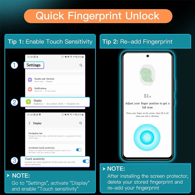 HD Screen Protector for Samsung S23 A55 A35 A54 S25 Tempered Glass for Samsung S24 S21 S22 Mica Galaxy S24 Ultra S23 FE