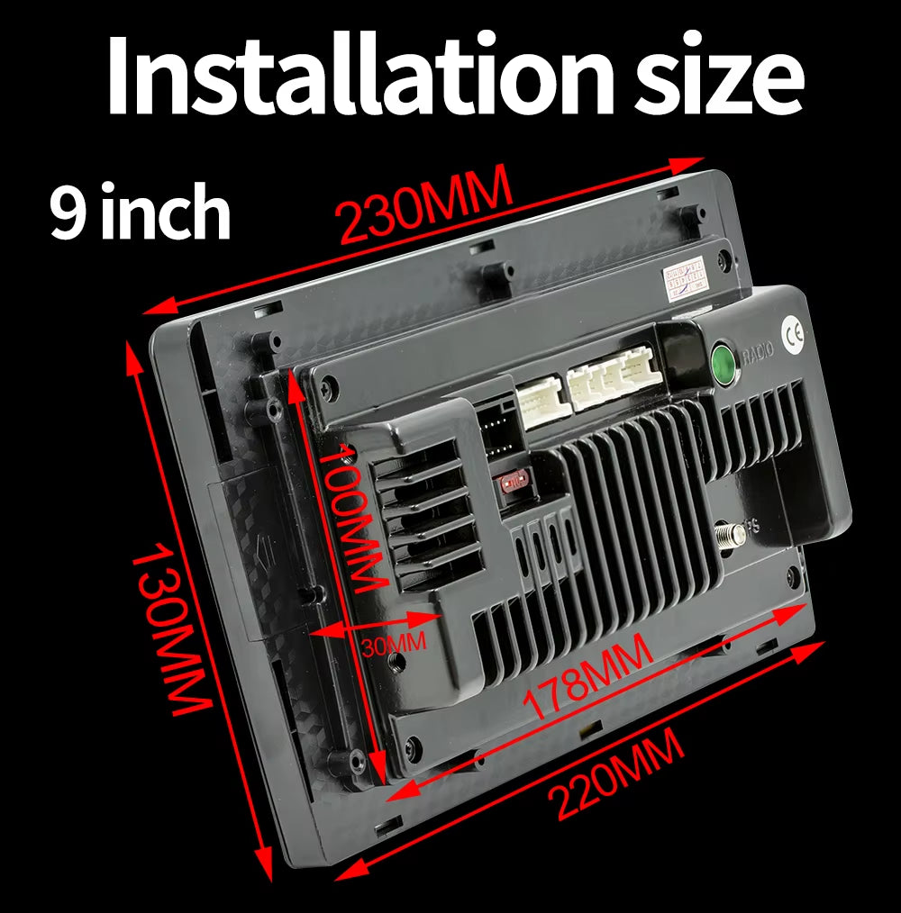 4Core 2 Din Car Radio Androidauto Carplay Android 13 GPS Car Audio 7"/9"/10" WIFI BT IPS Automotive Multimedia Player