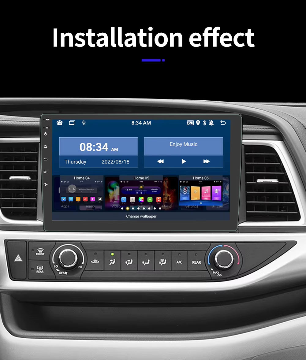 4Core 2 Din Car Radio Androidauto Carplay Android 13 GPS Car Audio 7"/9"/10" WIFI BT IPS Automotive Multimedia Player