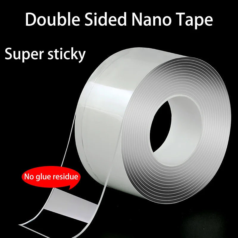 Versatile Reusable Double-Sided Waterproof Adhesive Tape - Perfect for Kitchen and Bathroom Supplies