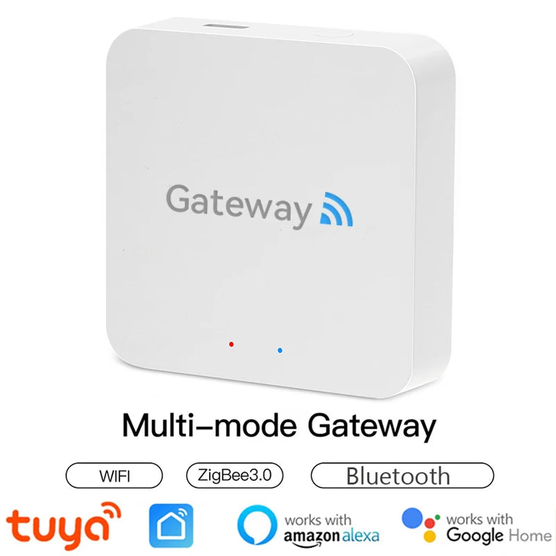 Tuya Zigbee Multi-Mode Gateway Hub Smart Home Wifi Bridge Bluetooth Mesh Smart Life Remote Control Works with Alexa Google Alice