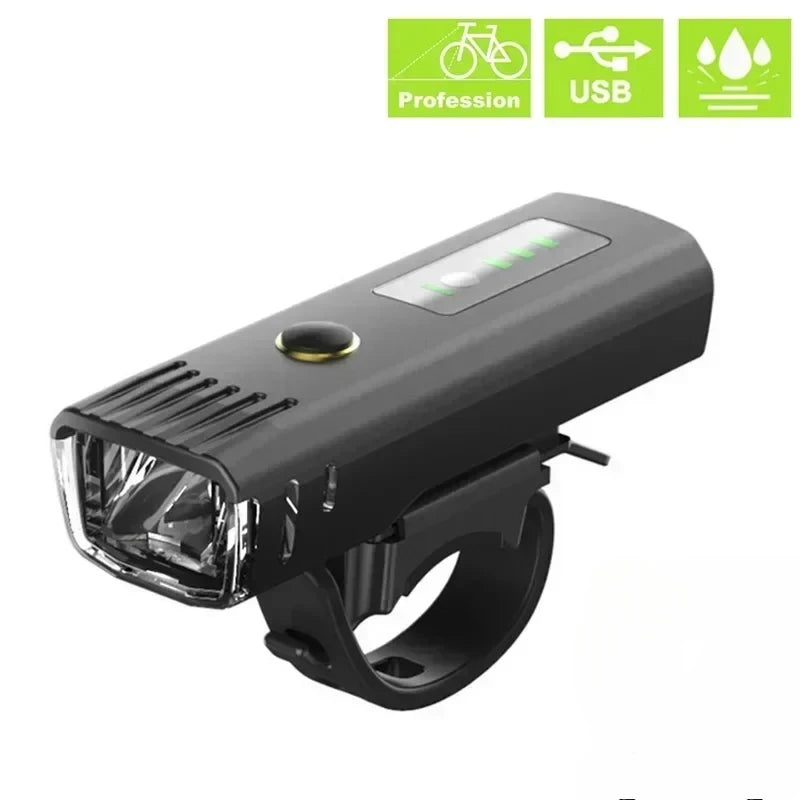 T6 LED Bike Front Light Bicycle Headlight Rechargeable Bright MTB Road Bike Head Lamp LED Cycling Flashlight for Night Riding