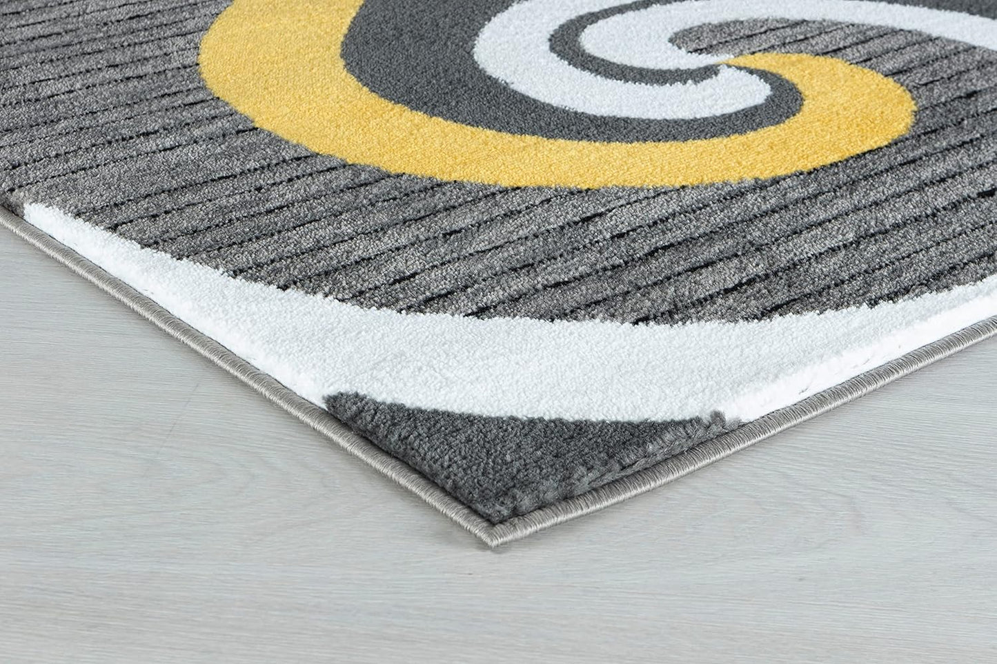 GLORY RUGS Modern Area Rug Swirls Carpet Bedroom Living Room Contemporary Dining Accent Sevilla Collection 4817A (Yellow, 4X6)