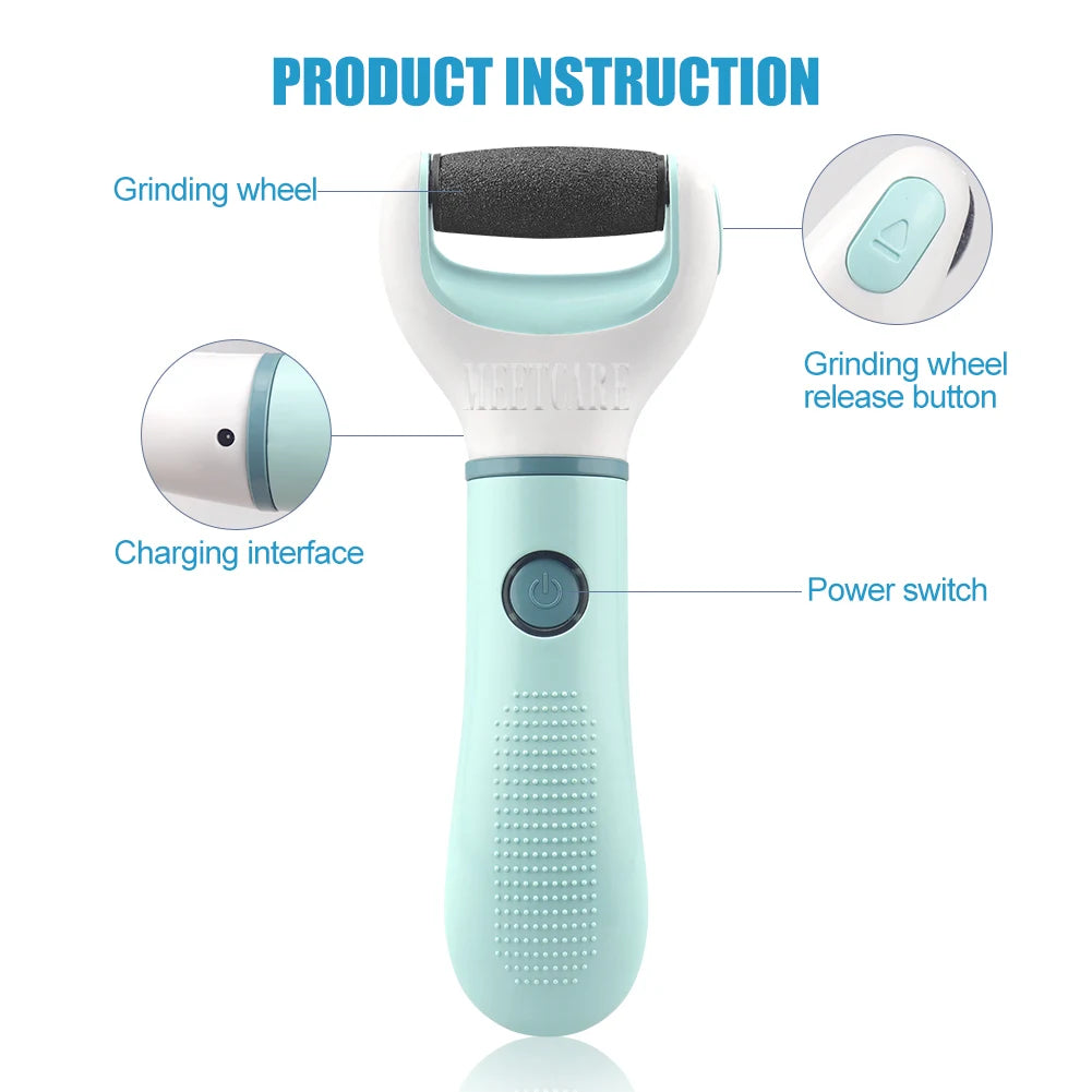 Electric Foot Grinder Remover Dead Skin Professional Grinding Exfoliator Remove Dry Dead Cracked Safe Painless Repair Care