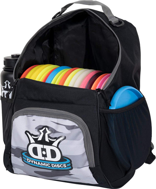 Dynamic Discs Cadet Disc Golf Bag - 17+ Discs Capacity - Beginner Disc Golf Accessories for Men - USA Business & Support - Includes Accessories Pouch & Water Bottle Holder - Lightweight & Durable