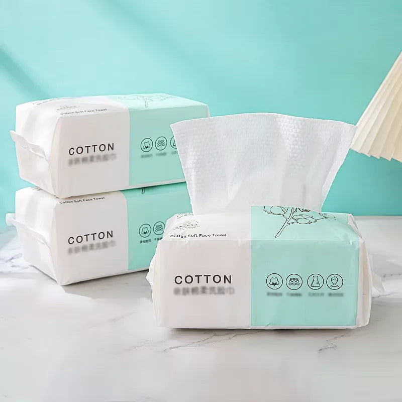 Reusable Thickened Face Towel Travel Cleanser, Wet and Dry Makeup Remover, Cotton Soft Fabric Towel