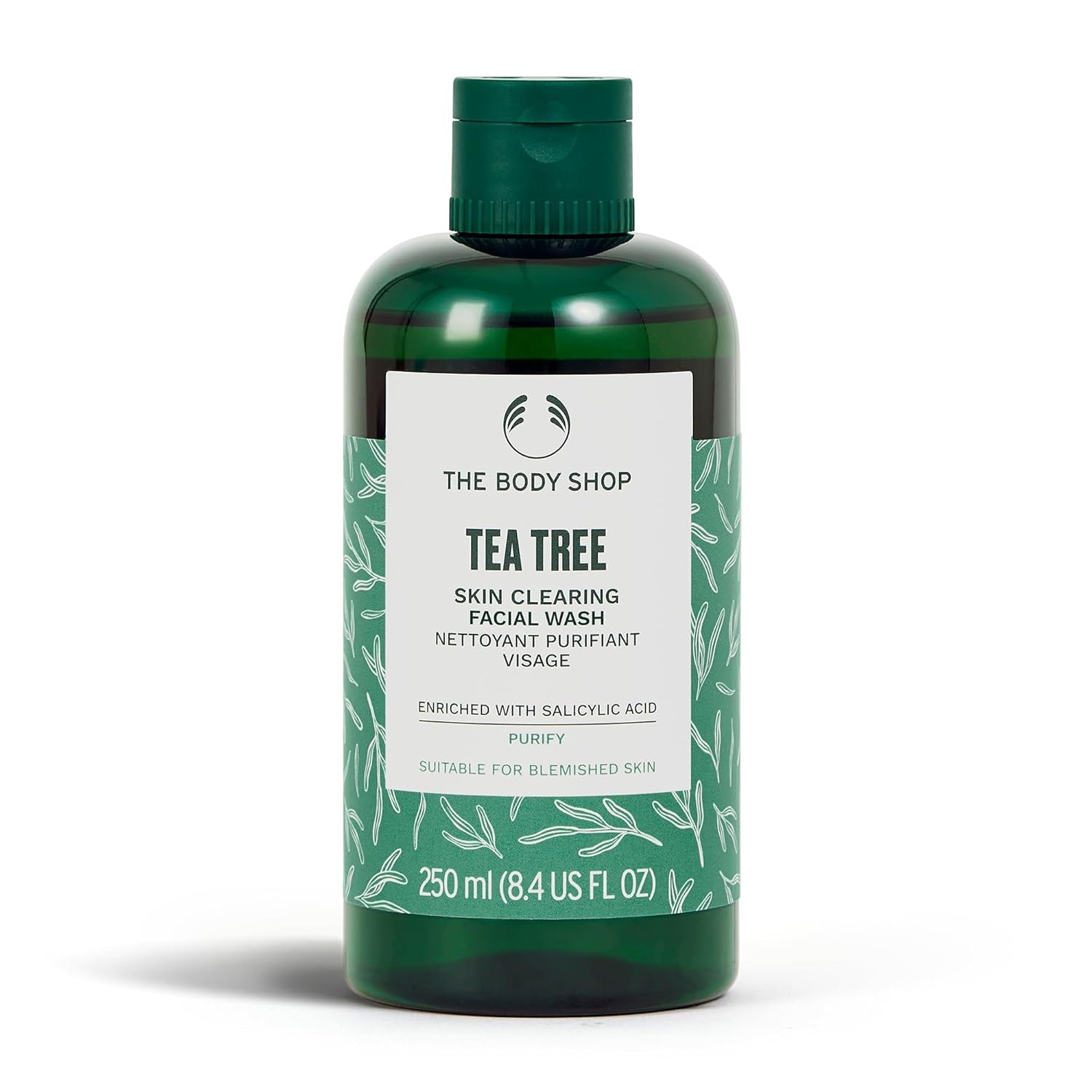 The Body Shop Tea Tree Skin Clearing Facial Wash – Purifying Vegan Face Wash for Oily, Blemished Skin – 8.4 Oz