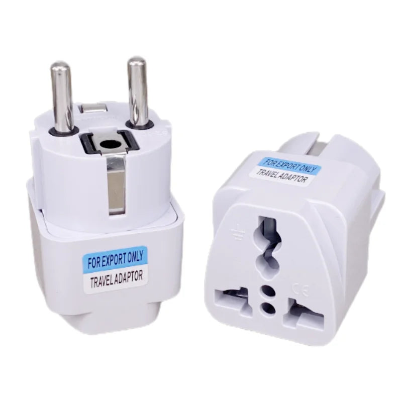 1Pcs Universal EU Plug Adapter International AU UK US to EU Euro KR Travel Adapter Electrical Plug Converter Power Socket