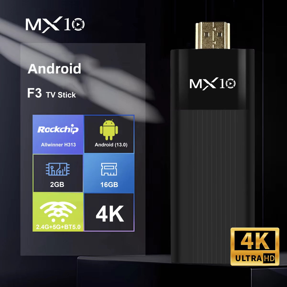 Factory Directly -F3 TV Stick 4K Android 11 Allwinner H313 2.4G&5G Wifi 2GB 16GB Tv Box Fire Tv Stick 4K