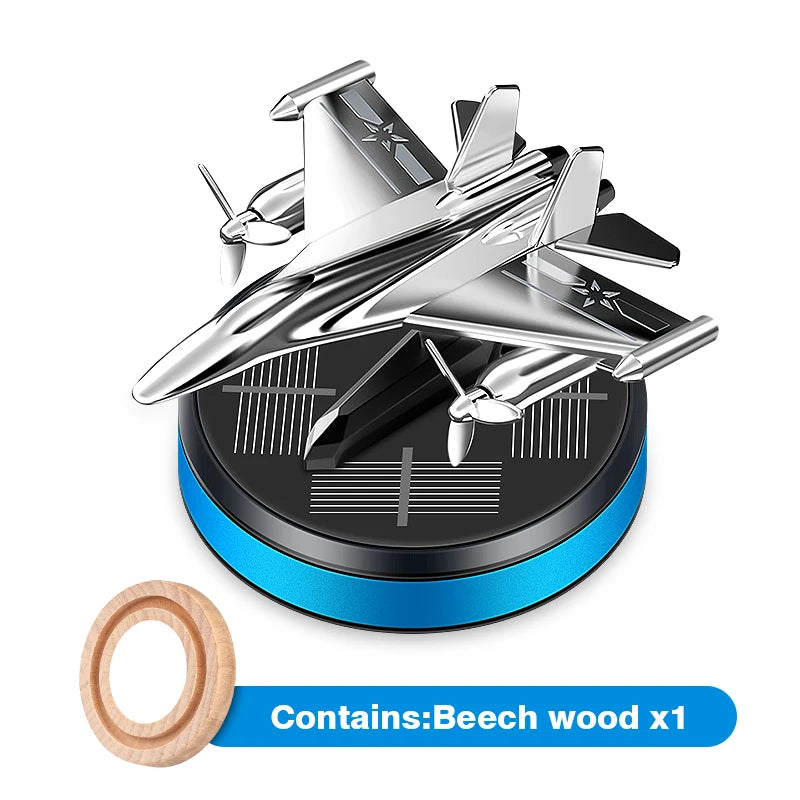 Solar Airplane Creative Men'S Car Decoration Car Interior Accessories Desktop Ornament Gift for Woman, Man, Car Enthusiast