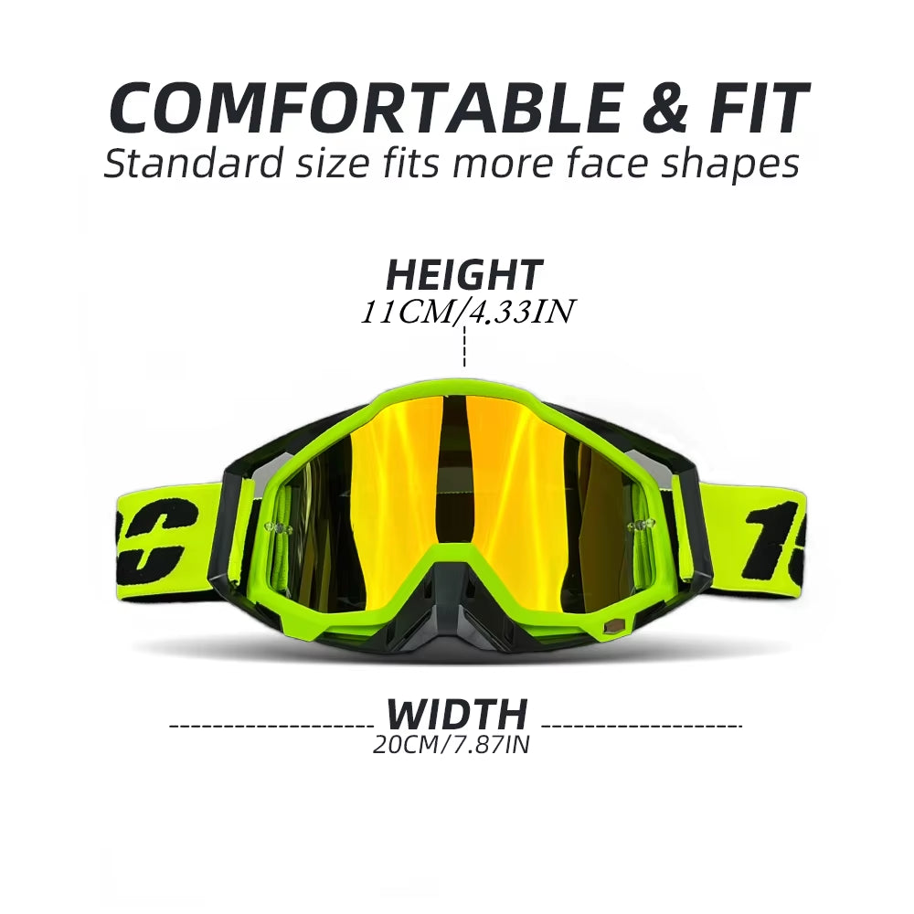 Hot Motorcycle Glasses Men Motocross Goggles Helmet MX Moto Dirt Bike ATV Ski Outdoor Sports Glass Scooter Googles Mask Cycling