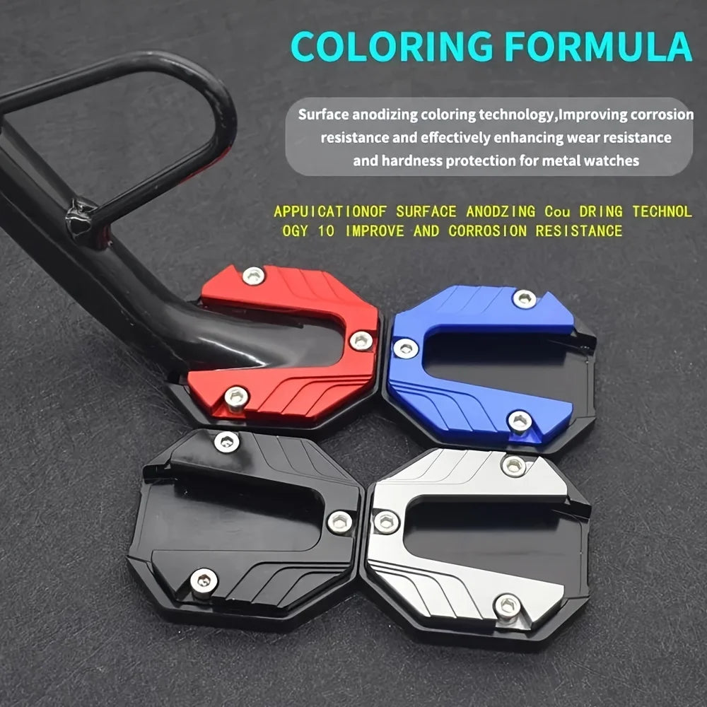 Motorcycle Bikes Kickstand Extender Foot Side Stand Extension Foot Pad Support Plate Motorcycle Accessories