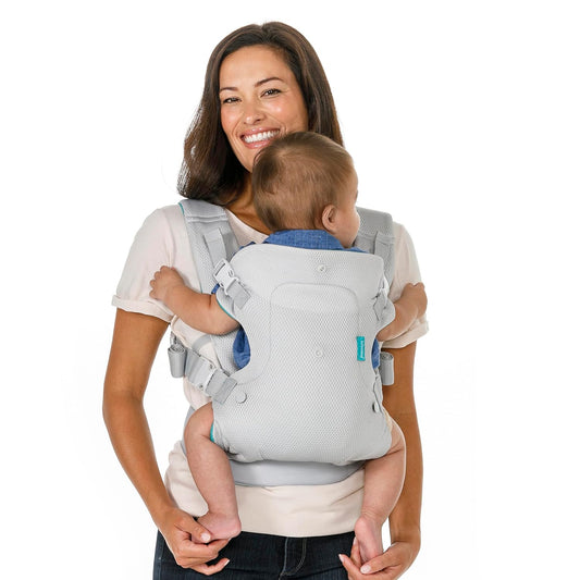 Flip 4-In-1 Light & Airy Convertible Baby Carrier, Adjustable, Ergonomic Babywearing, Registry Essential, Baby Carrier for Newborn to Toddler