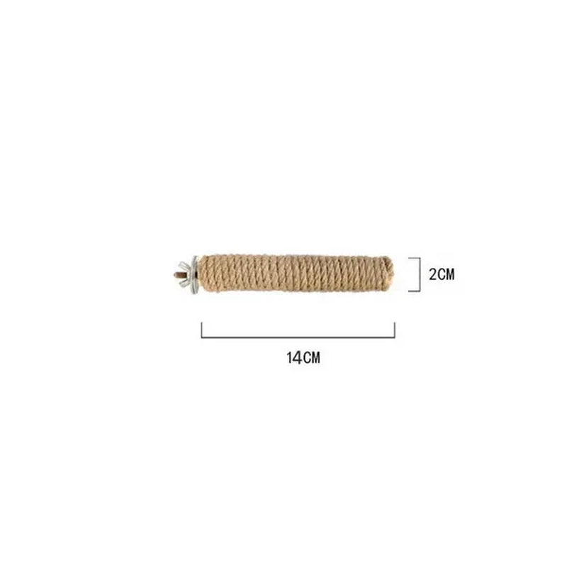 Parrot Pet Standing Stick Wood Hanging Stand Rack Toy Sticksstand Branch Perches for Bird Cage Bar Paw Grinding Clean Toys