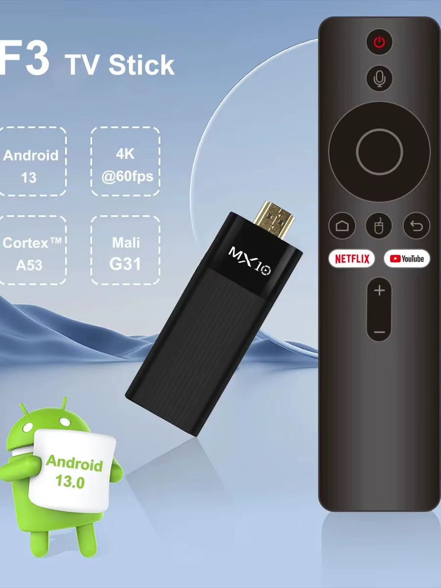Factory Directly -F3 TV Stick 4K Android 11 Allwinner H313 2.4G&5G Wifi 2GB 16GB Tv Box Fire Tv Stick 4K