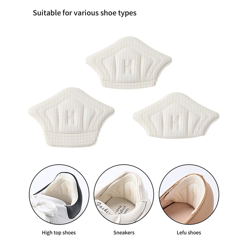6Pairs/12Pcs Insoles Patch Heel Pads for Sport Shoes Back Sticker Adjustable Size Antiwear Feet Pad Cushion Insert Insole