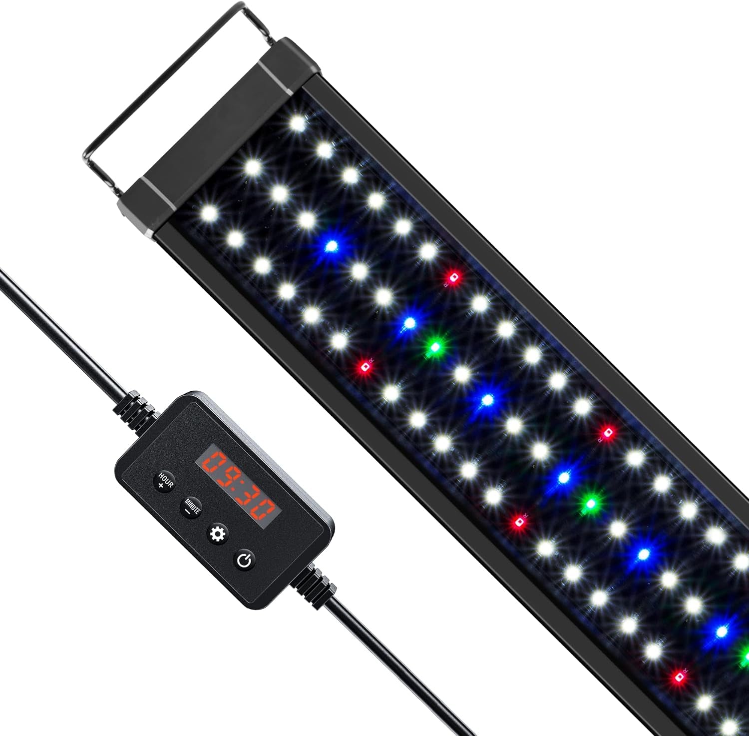 Classicled plus LED Aquarium Light with Timer, 32 Watts, for 48 to 54 Inch Fish Tank Light, Daylight and Moonlight Cycle