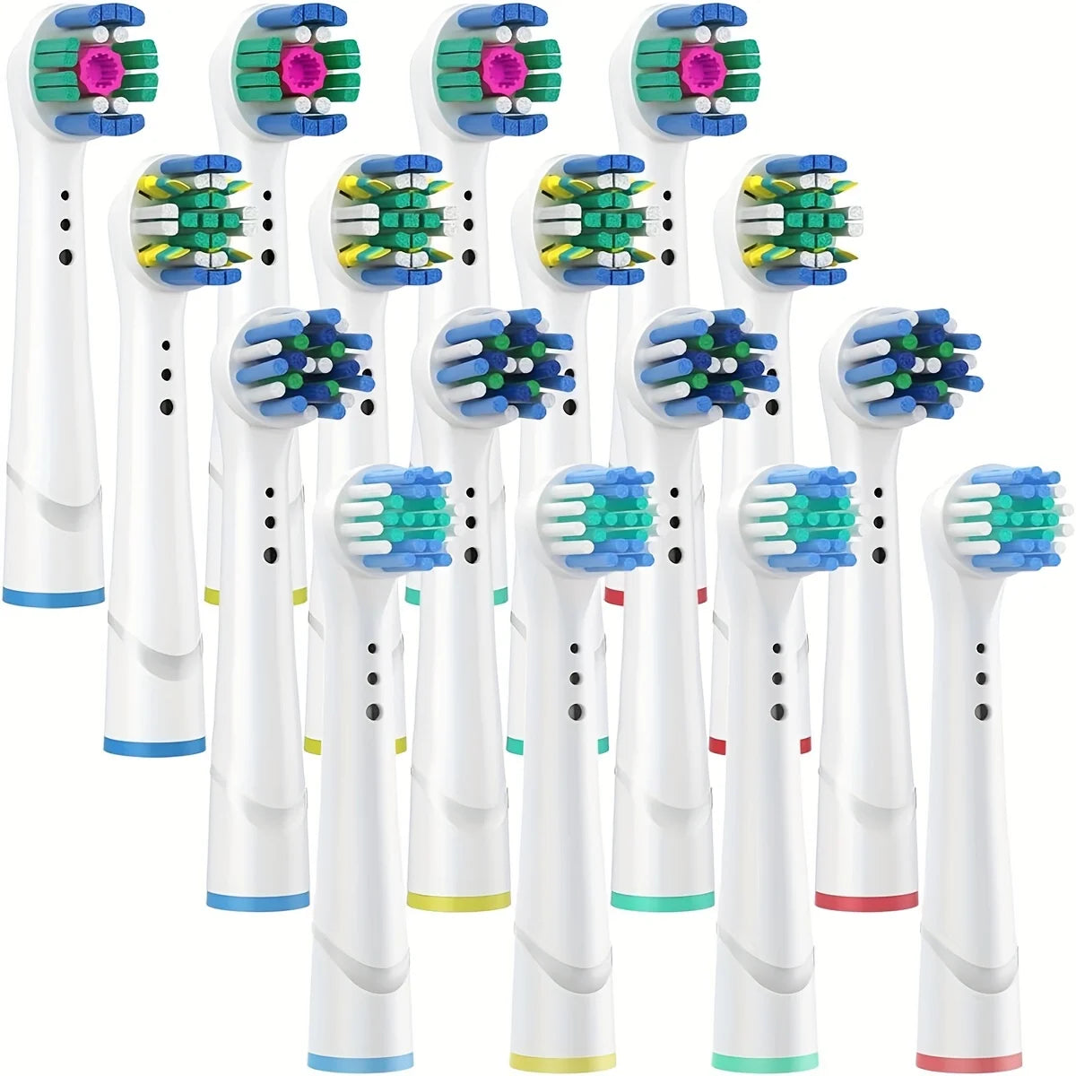 4/12/16Pcs Replacement Toothbrush Heads Compatible with Oral-B Braun Professional Electric Toothbrush Heads Brush Heads