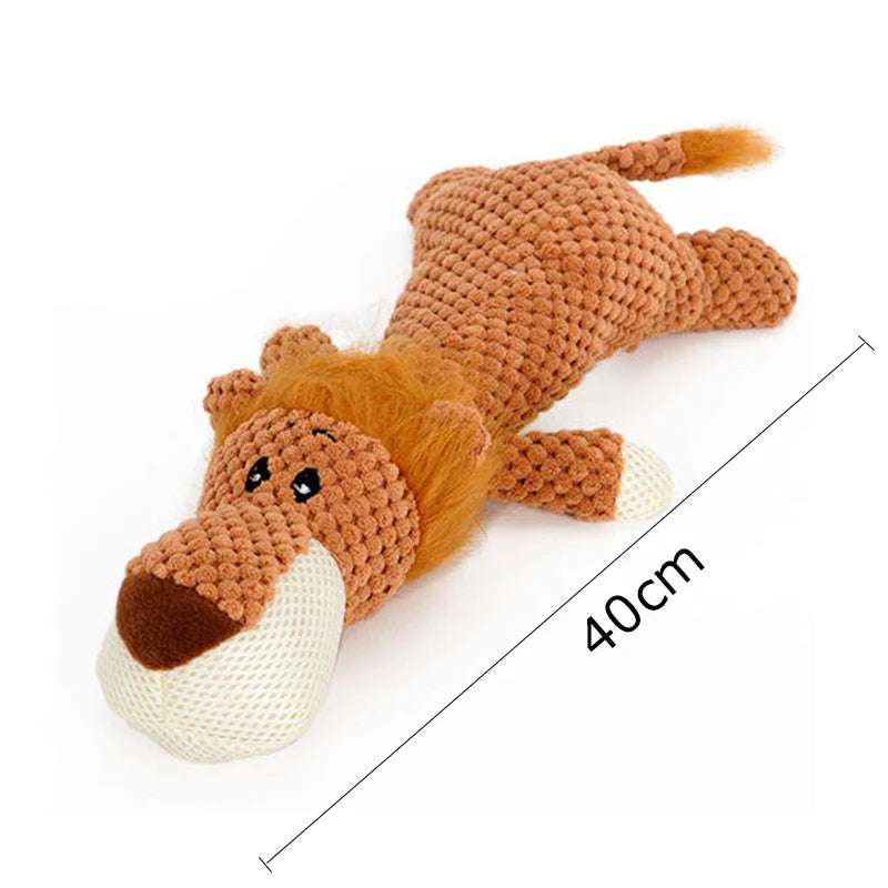 Pet Dog Toy for Large Dogs Cute Plush Squeak Stuffed Toys Fleece Durable Chewing Cute Soft Toy Pet Molar Toy Dog Accessories