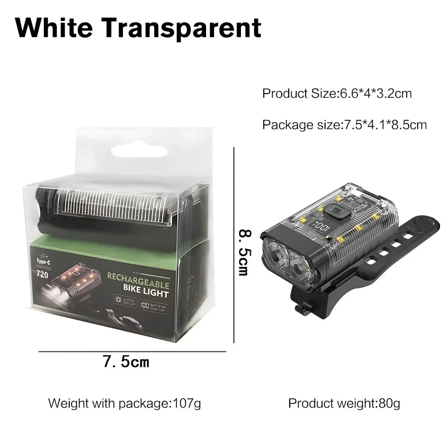 T6 LED Bike Front Light Bicycle Headlight Rechargeable Bright MTB Road Bike Head Lamp LED Cycling Flashlight for Night Riding