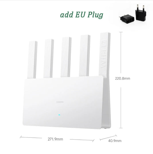 XIAOMI Router BE5000 Wifi 7 5011Mbps 2.4G/2.5Ghz Network Port 512MB Memory Dual Broadband Access Network Security Protection CN