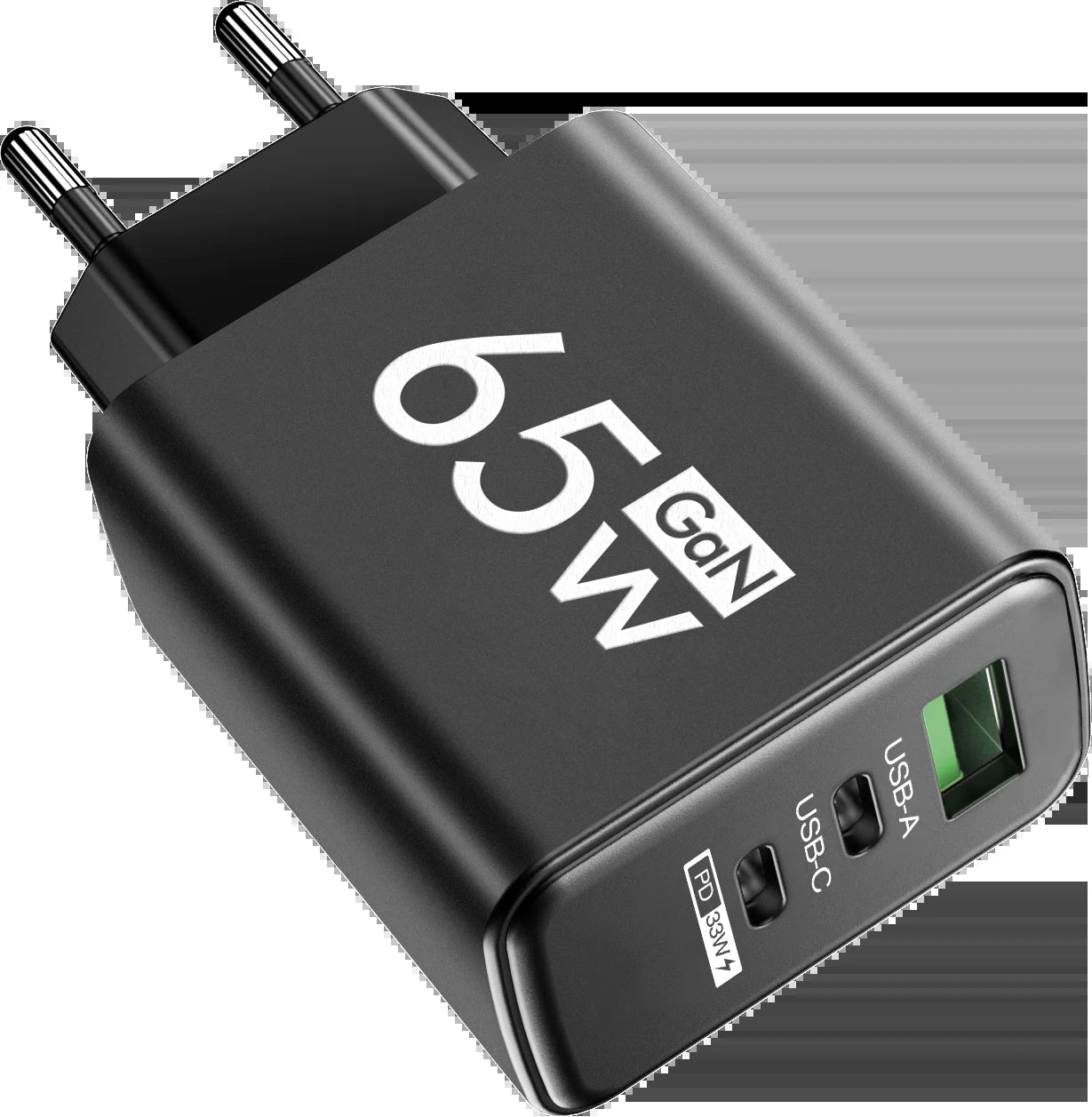 Gan 65W Fast Charger USB Type C PD QC3.0 Quick Charging Charger Mobile Phone Adapter for Iphone 15 16 Pro Xiaomi Samsung Huawei