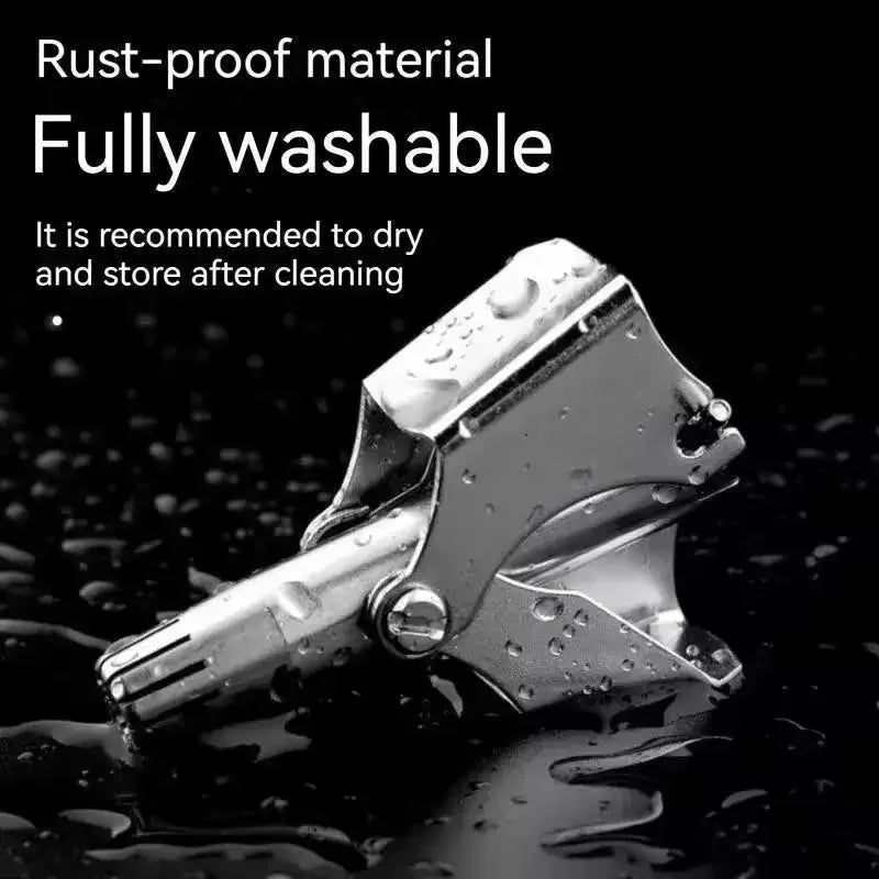 Barbeador Elétrico Portátil Masculino, Indolor Nariz Cabelo Aparar, Lavável Orelha Cabelo Aparador, Limpeza Sem Ferrugem