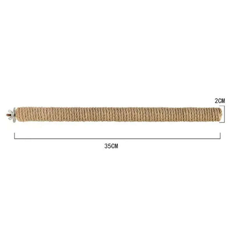 Parrot Pet Standing Stick Wood Hanging Stand Rack Toy Sticksstand Branch Perches for Bird Cage Bar Paw Grinding Clean Toys