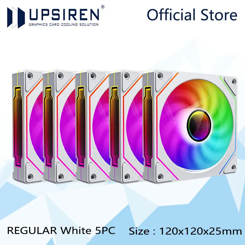 UF-1 PRISM 4 PRO Computer Chassis Fan 12Cm ARGB 4 Pin PWM Quiet Cooling Fan 12V Large Air Volume 45.2CFM/600-1500RPM