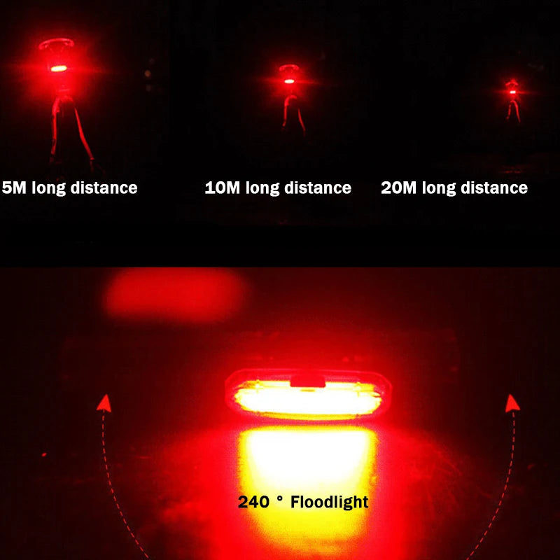 Bicycle Tail Lamp Waterproof Bicycle Light LED Bike Rear Lights High Bright Night Cycling Safety Warning Lamp Road MTB Lantern