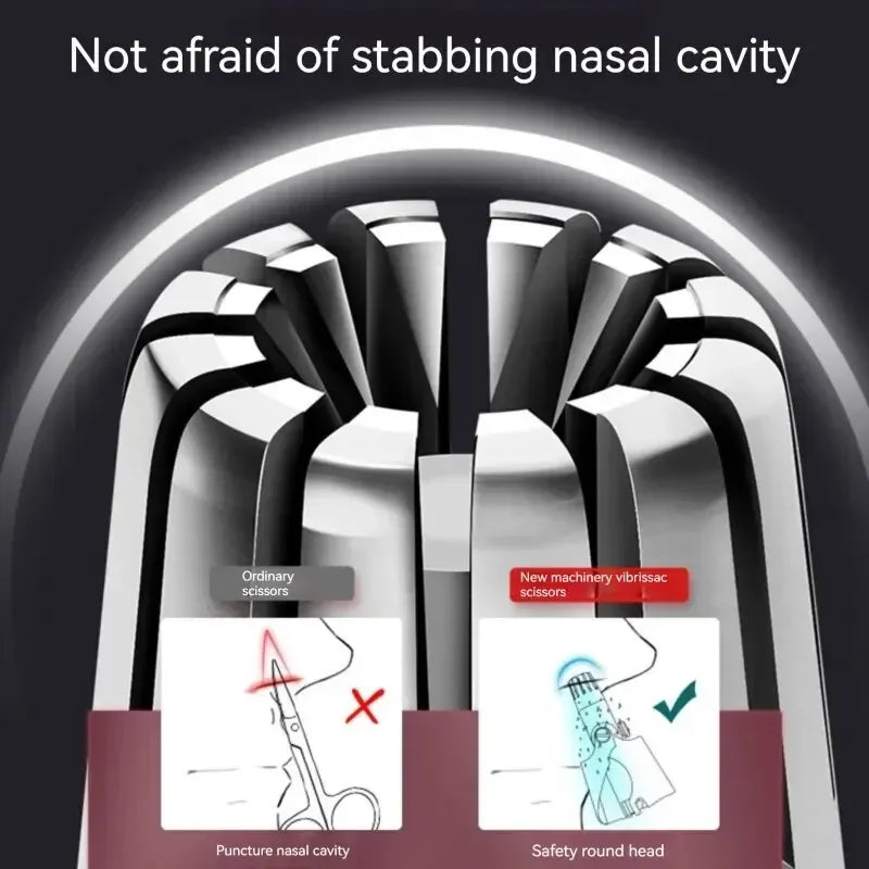 Barbeador Elétrico Portátil Masculino, Indolor Nariz Cabelo Aparar, Lavável Orelha Cabelo Aparador, Limpeza Sem Ferrugem