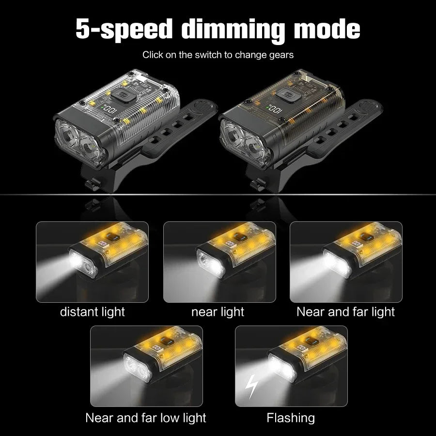 T6 LED Bike Front Light Bicycle Headlight Rechargeable Bright MTB Road Bike Head Lamp LED Cycling Flashlight for Night Riding