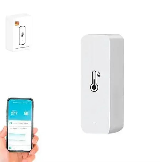 Tuya Zigbee Temperature Humidity Sensor Battery Powered APP Remote Monitor Voice Control Works with Alexa Google Home Smart Life