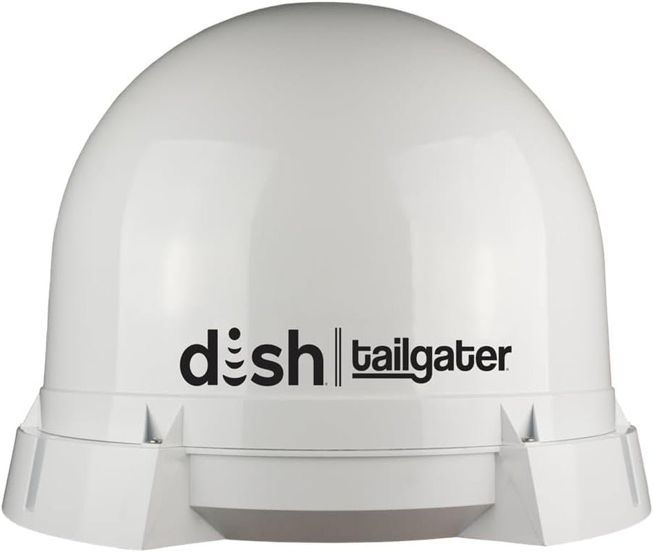 KING DT4450 DISH Tailgater Bundle - Portable/Roof Mountable Satellite TV Antenna and DISH Wally HD Receiver , White , Western & Eastern Arc Satellites